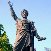 Statua di Petfi a Budapest 